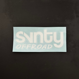 SVNTY OFFROAD White Logo Vinyl Decal – Show Off Your 4x4 Spirit!