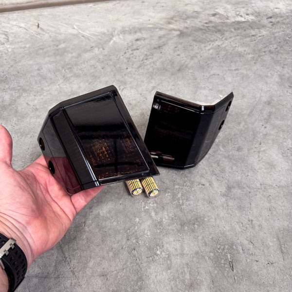 70 Series Landcruiser Facelift Smoked Front Corner Indicator Lenses (Pair)