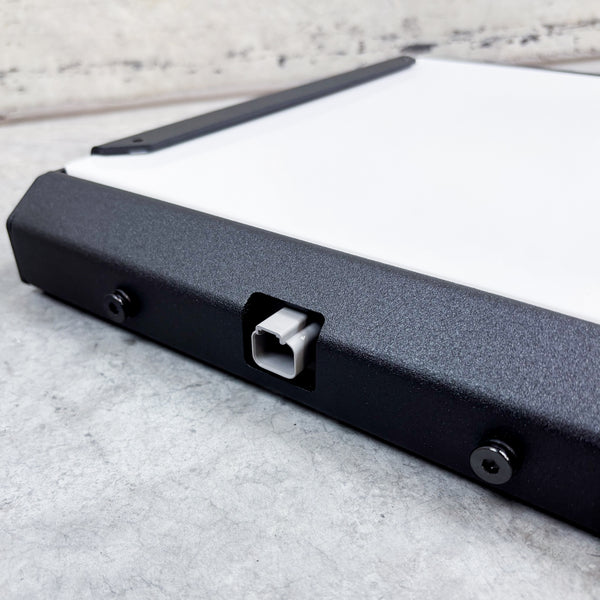 Black Starlink Mini Mount with 2 Pin Deutsche Plug and 12 Volt Booster